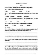 10 Đề luyện thi học sinh giỏi môn Toán Lớp 3